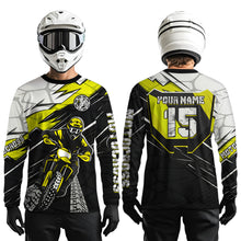Load image into Gallery viewer, Yellow Motocross Jersey Custom Dirt Bike Shirts for Men Kid Women Motorcycle Shirt XM488