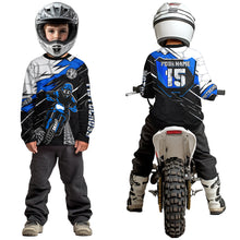 Load image into Gallery viewer, Blue Motocross Jersey Custom Dirt Bike Shirts for Men Kid Women Motorcycle Shirt XM488