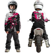 Load image into Gallery viewer, Pink Motocross Jersey Custom Dirt Bike Shirts for Men Kid Women Motorcycle Shirt XM488
