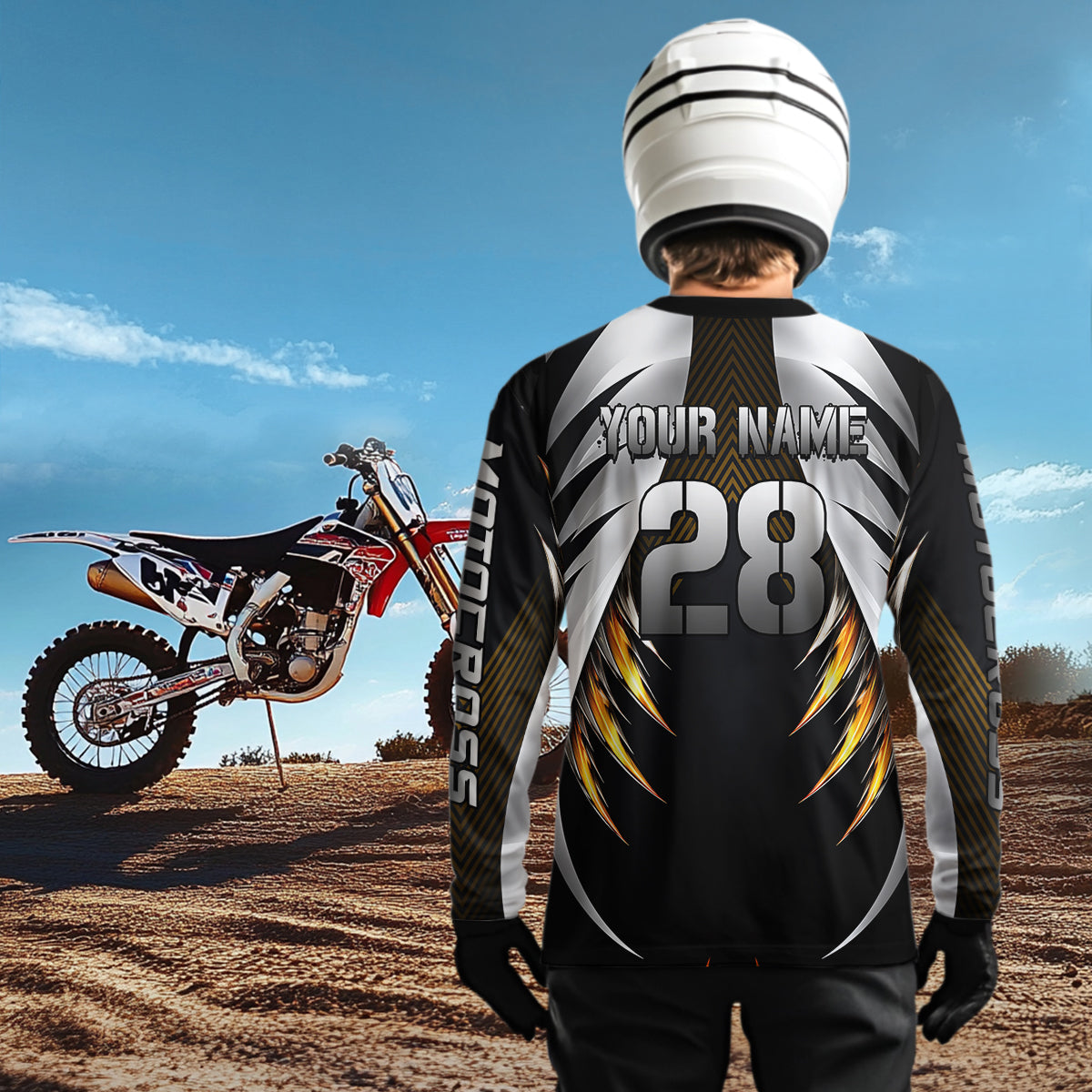 Custom Motocross Jersey for Kid Adult Dirt Bike Shirts Men Kid Women Riding Shirt XM490