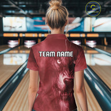 Load image into Gallery viewer, Wolf Bowling Shirts for Team Women Men Custom Wolf Bowling Jerseys for Couples MBL204