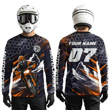 Load image into Gallery viewer, Orange Motocross Racing Jersey for Kids Women Men Dirt Bike Shirts Motorcycle Riding Shirt XM493