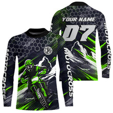 Load image into Gallery viewer, Green Motocross Racing Jersey for Kids Women Men Dirt Bike Shirts Motorcycle Riding Shirt XM493