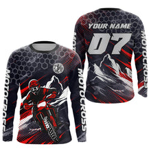 Load image into Gallery viewer, Red Motocross Racing Jersey for Kids Women Men Dirt Bike Shirts Motorcycle Riding Shirt XM493