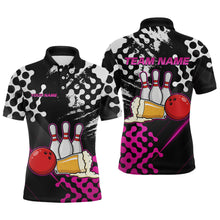 Load image into Gallery viewer, Pink Beer Bowling Shirts for Team Women Men Beer Bowling Polo&amp;1/4 Zip Bowl League MBL255