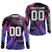 Load image into Gallery viewer, Purple Motocross Racing Jersey Custom Dirtbike Shirts Men Kid Women Offroad Shirt XM396