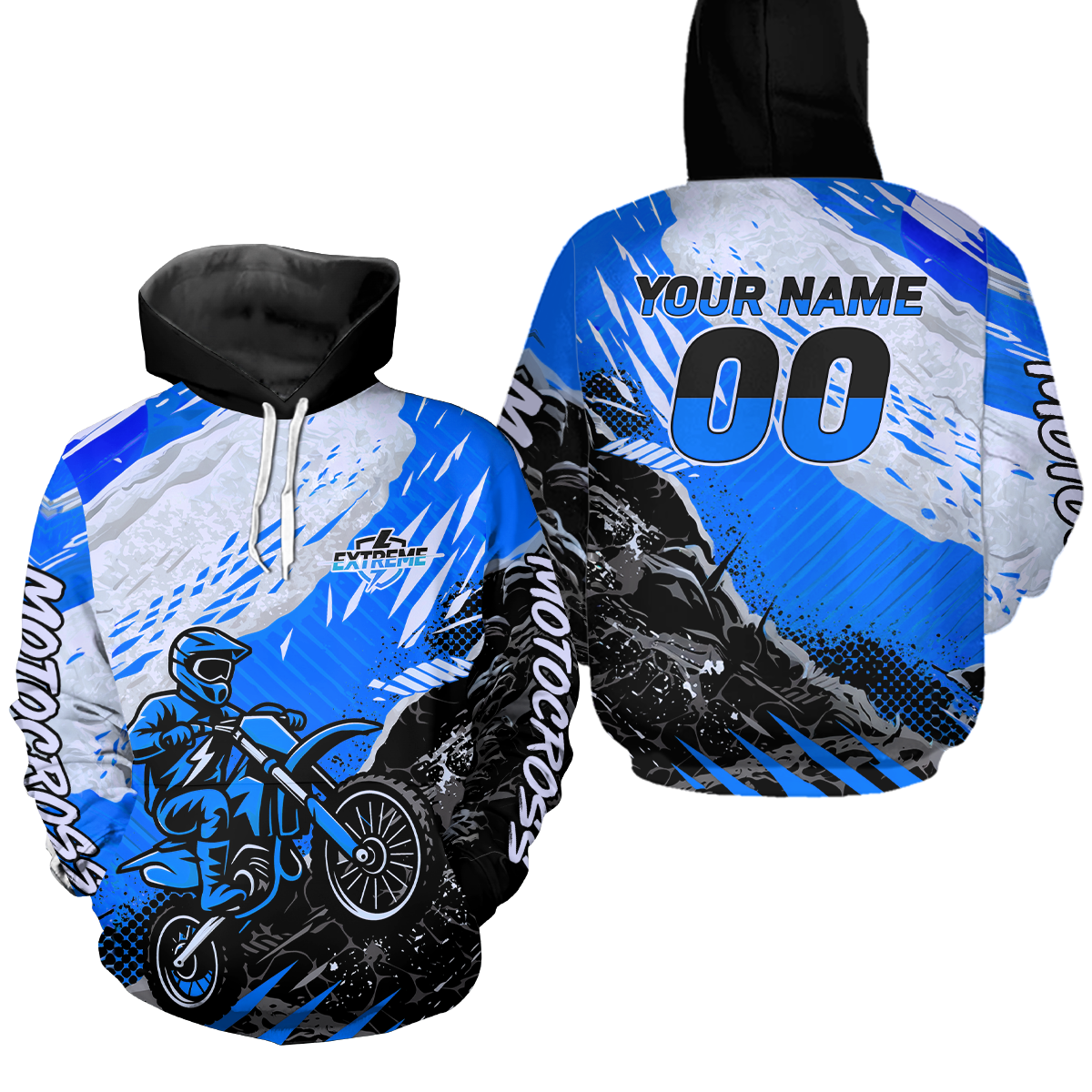 Custom Motocross Hoodie for Men Women Dirt Bike Racing Hoodie Custom Riding Shirt MH416
