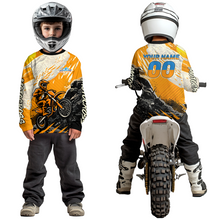 Load image into Gallery viewer, Orange Motocross Jersey Custom Dirt Bike Shirts Men Kid Women Racing Off road Jersey XM416