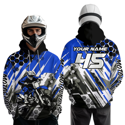 Custom Motocross Hoodie for Men Women Dirt Bike Racing Hoodie Custom Riding Shirt MH423