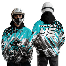 Load image into Gallery viewer, Custom Motocross Hoodie for Men Women Dirt Bike Racing Hoodie Custom Riding Shirt MH423