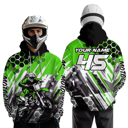 Custom Motocross Hoodie for Men Women Dirt Bike Racing Hoodie Custom Riding Shirt MH423