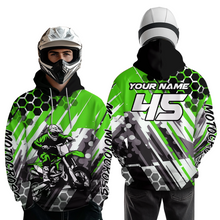 Load image into Gallery viewer, Custom Motocross Hoodie for Men Women Dirt Bike Racing Hoodie Custom Riding Shirt MH423