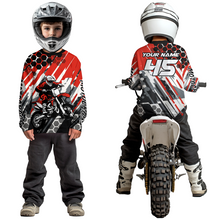 Load image into Gallery viewer, Red Motocross Racing Jersey Kid Women Men Custom Dirt Bike Shirts Riding Shirt XM423