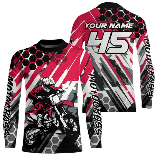 Pink Motocross Racing Jersey Kid Women Men Custom Dirt Bike Shirts Riding Shirt XM423