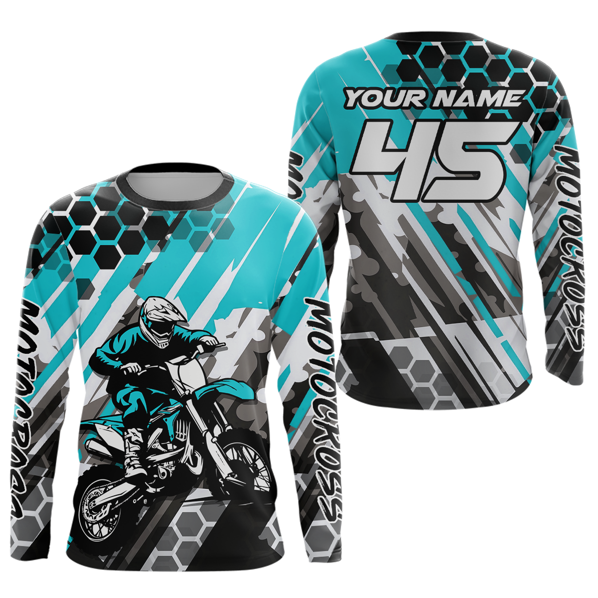Mint Motocross Racing Jersey Kid Women Men Custom Dirt Bike Shirts Riding Shirt XM423
