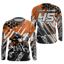 Load image into Gallery viewer, Orange Motocross Racing Jersey Kid Women Men Custom Dirt Bike Shirts Riding Shirt XM423