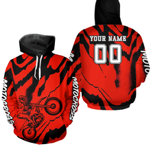 Load image into Gallery viewer, Personalized Motocross Hoodie for Men Women Dirt Bike Racing Hoodie Custom Riding Shirt MH428