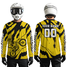 Load image into Gallery viewer, Yellow Motocross Jersey for Kid Women Men Custom Dirt Bike Shirts Moto Racing Shirt XM428