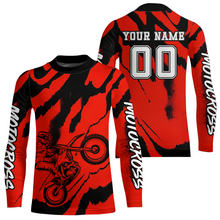 Load image into Gallery viewer, Red Motocross Jersey for Kid Women Men Custom Dirt Bike Shirts Moto Racing Shirt XM428