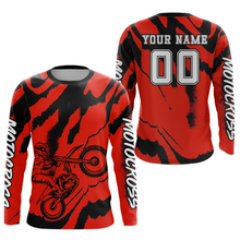 Load image into Gallery viewer, Red Motocross Jersey for Kid Women Men Custom Dirt Bike Shirts Moto Racing Shirt XM428