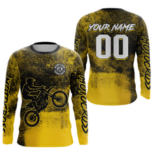 Load image into Gallery viewer, Yellow Motocross Jersey for Kid Women Men Custom Dirt Bike Shirts Racing Shirt XM430
