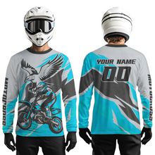 Load image into Gallery viewer, Turquoise Eagle Custom Motocross Jersey Men Women Kid Dirt Bike Shirts Motorcycle Shirt XM435