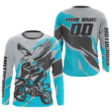 Load image into Gallery viewer, Turquoise Eagle Custom Motocross Jersey Men Women Kid Dirt Bike Shirts Motorcycle Shirt XM435