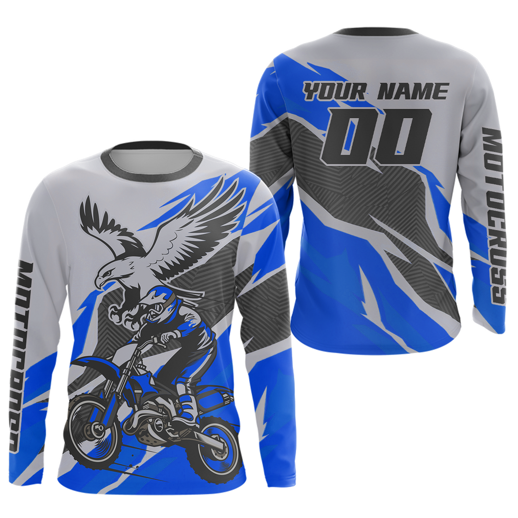 Blue Eagle Custom Motocross Jersey Men Women Kid Dirt Bike Shirts Motorcycle Shirt XM435