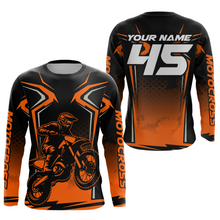 Load image into Gallery viewer, Custom Orange Motocross Racing Jersey Men Women Kid Dirt Bike Shirts Motorcycle Shirt XM442