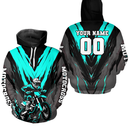 Personalized Motocross Hoodie Men Women Dirt Bike Racing Hoodie Custom Riding Shirt MH443