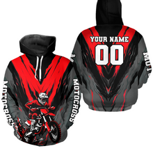 Load image into Gallery viewer, Personalized Motocross Hoodie Men Women Dirt Bike Racing Hoodie Custom Riding Shirt MH443