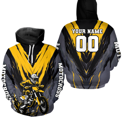 Personalized Motocross Hoodie Men Women Dirt Bike Racing Hoodie Custom Riding Shirt MH443