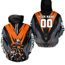 Load image into Gallery viewer, Personalized Motocross Hoodie Men Women Dirt Bike Racing Hoodie Custom Riding Shirt MH443