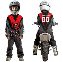 Load image into Gallery viewer, Custom Red Motocross Racing Jersey for Men Women Kid Dirt Bike Shirts Riding Shirt XM443