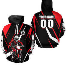 Load image into Gallery viewer, Custom Motocross Hoodie for Men Women Adult Dirt Bike Racing Hoodie Riding Shirt MH454