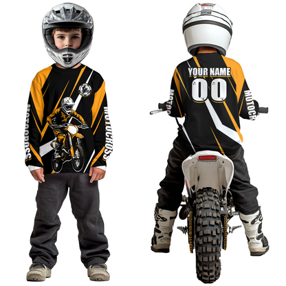 Orange Custom Motocross Racing Jersey Men Women Kid Dirt Bike Motorcycle Riding Shirt XM454