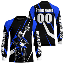 Load image into Gallery viewer, Blue Custom Motocross Racing Jersey Men Women Kid Dirt Bike Motorcycle Riding Shirt XM454