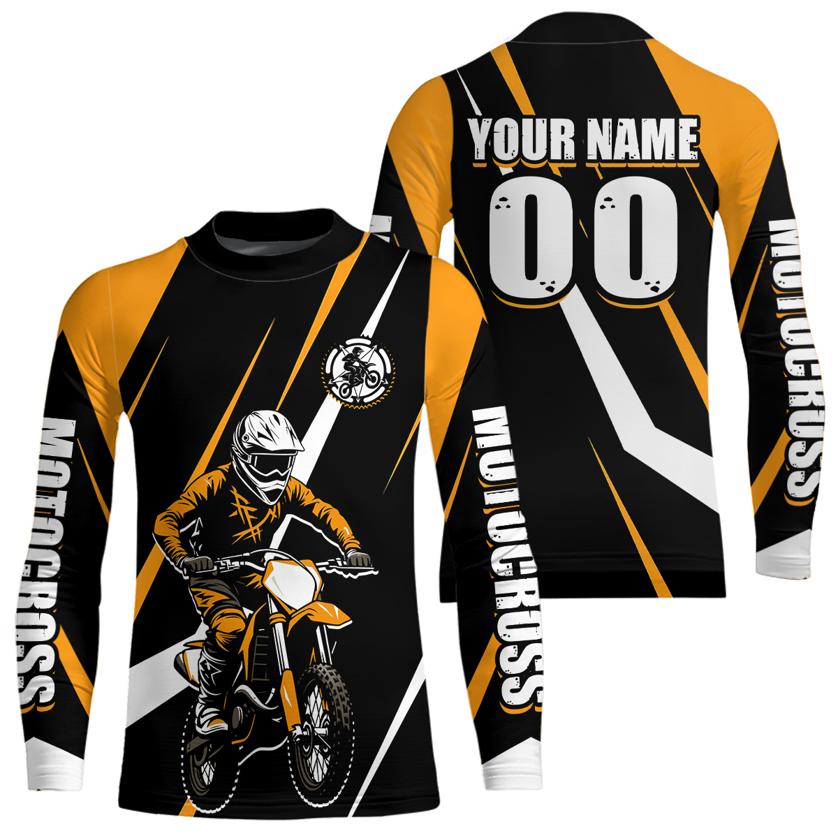 Orange Custom Motocross Racing Jersey Men Women Kid Dirt Bike Motorcycle Riding Shirt XM454