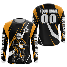 Load image into Gallery viewer, Orange Custom Motocross Racing Jersey Men Women Kid Dirt Bike Motorcycle Riding Shirt XM454