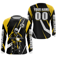Load image into Gallery viewer, Yellow Custom Motocross Racing Jersey Men Women Kid Dirt Bike Motorcycle Riding Shirt XM454