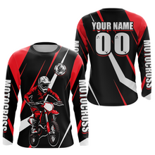 Load image into Gallery viewer, Red Custom Motocross Racing Jersey Men Women Kid Dirt Bike Motorcycle Riding Shirt XM454