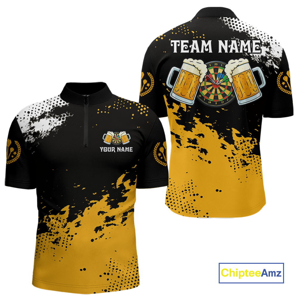 Custom Beer Darts Shirt for Men Darts Team Jerseys Dartboard Shirt Dart League NNT264