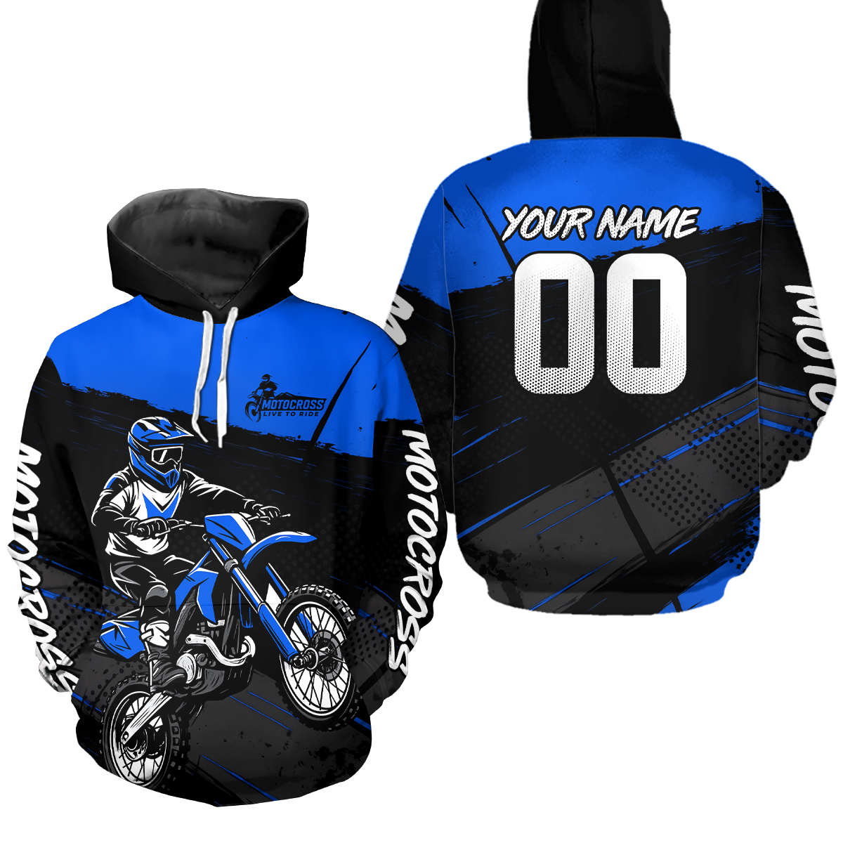 Custom Motocross Racing Hoodie for Men Women Adult Dirt Bike Hoodie Riding Shirt MH463