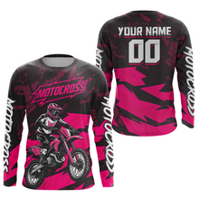 Load image into Gallery viewer, Pink Custom Motocross Racing Jersey Men Women Kid Dirt Bike Shirts Off road Shirt XM468