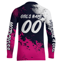 Load image into Gallery viewer, Custom Pink Motocross Racing Jersey for Women Kid Men Dirt Bike Shirts Off road Shirt XM477
