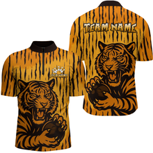 Load image into Gallery viewer, Tiger Bowling Shirts for Team Women Men Custom Bowling Jersey Polo &amp; Quarter Zip Shirt MBL187