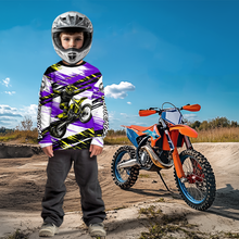Load image into Gallery viewer, Custom Purple Motocross Jersey for Men Kid Women Dirt Bike Racing Jersey Riding Shirt XM480