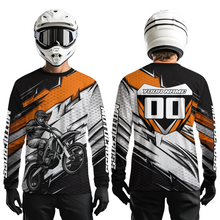 Load image into Gallery viewer, Orange Motocross Jersey for Men Kid Women Dirt Bike Jersey Youth Motorcycle Riding Shirt XM487