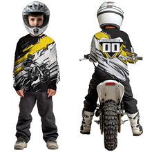 Load image into Gallery viewer, Yellow Motocross Jersey for Men Kid Women Dirt Bike Jersey Youth Motorcycle Riding Shirt XM487