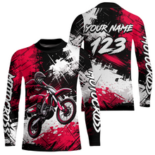 Load image into Gallery viewer, Custom Pink Motocross Jersey for Kid Adult Dirt Bike Shirts Men Women Riding Shirt XM491